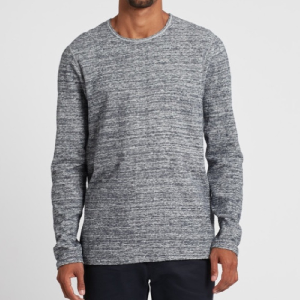 Wings+Horns Knit Loop Knit Long Sleeve in Static Navy
Unisex | Size L